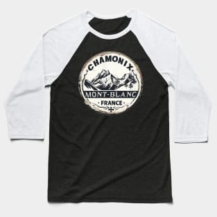 Chamonix Mont-Blanc France Baseball T-Shirt